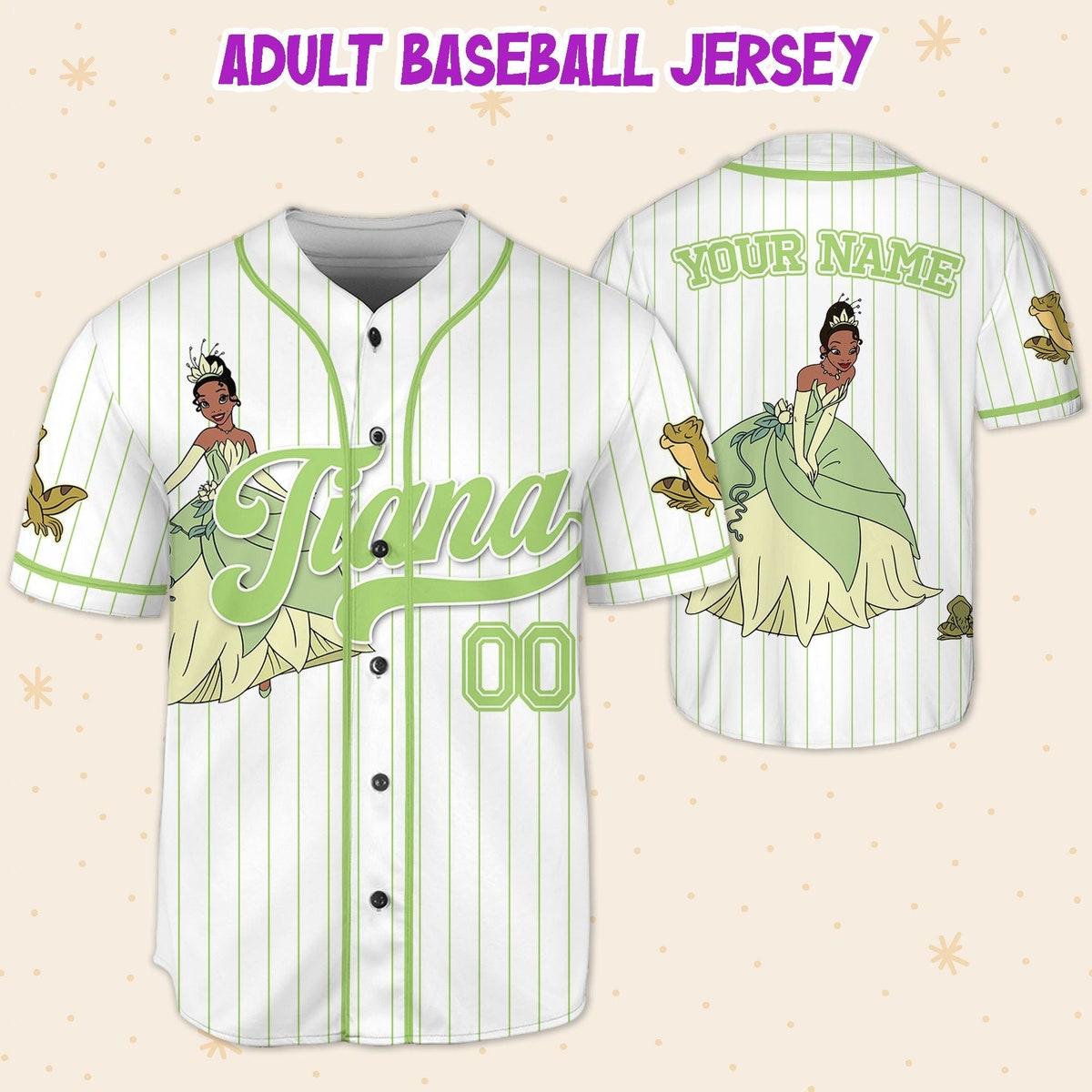 Disney Princess Tiana Princess And The Frog Simple Custom Baseball Jersey 5