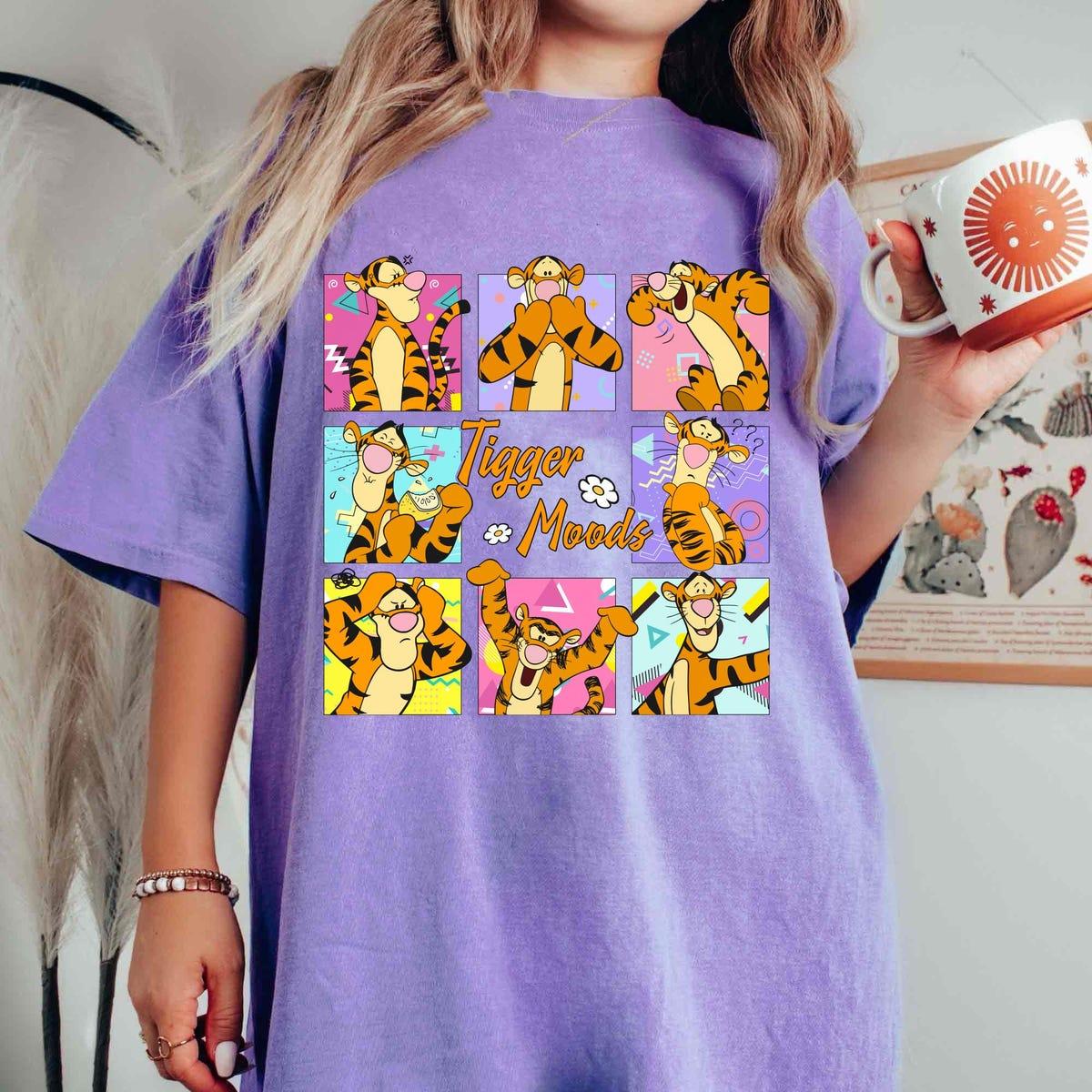 Disney Retro 90s Tigger Moods Winnie The Pooh And Friends Shirt 5