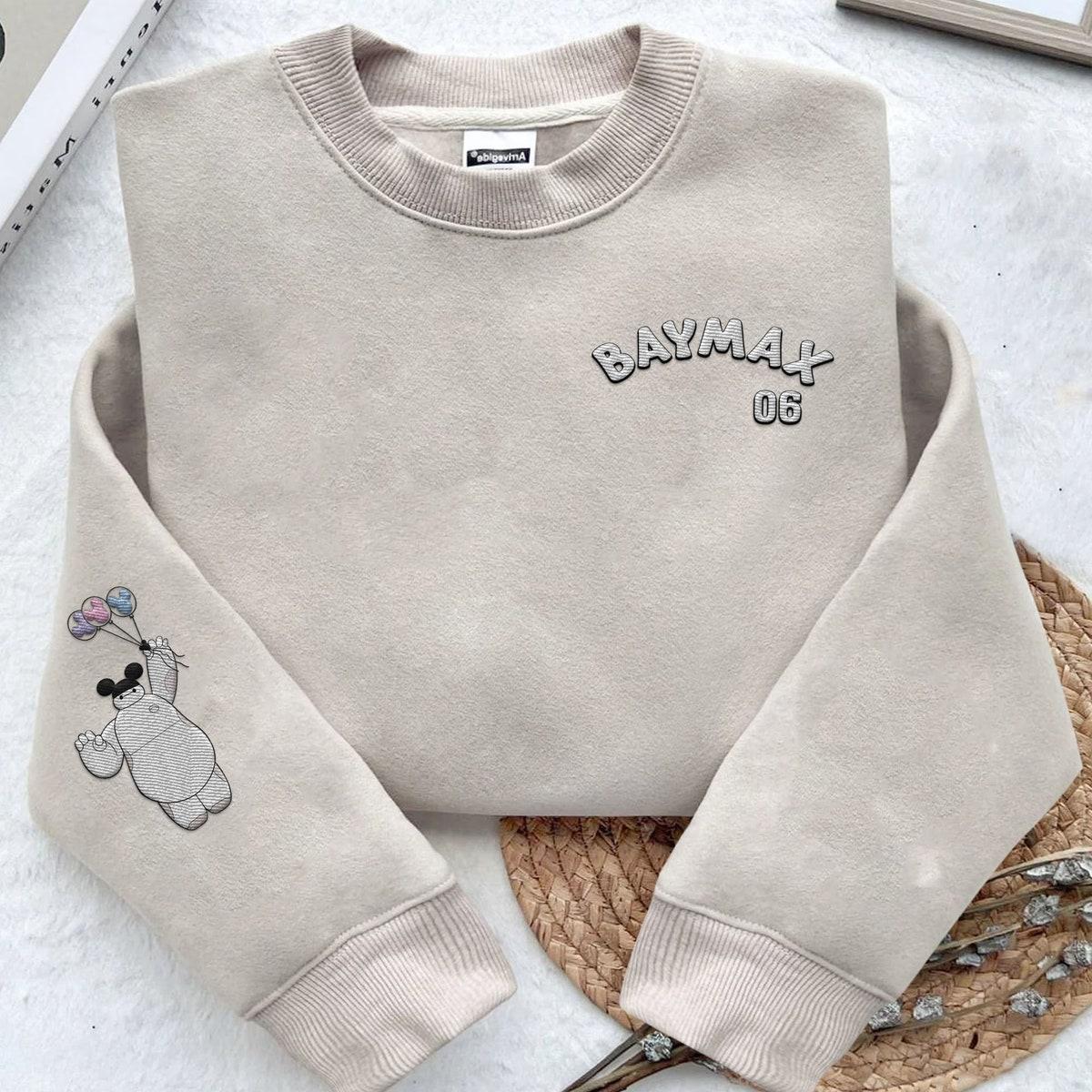 Embroidered Baymax With Mickey Ears Balloon Sweatshirt 2