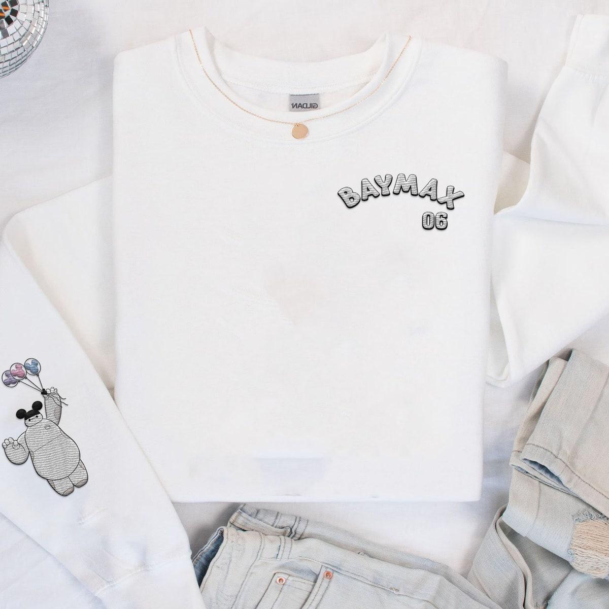 Embroidered Baymax With Mickey Ears Balloon Sweatshirt 3