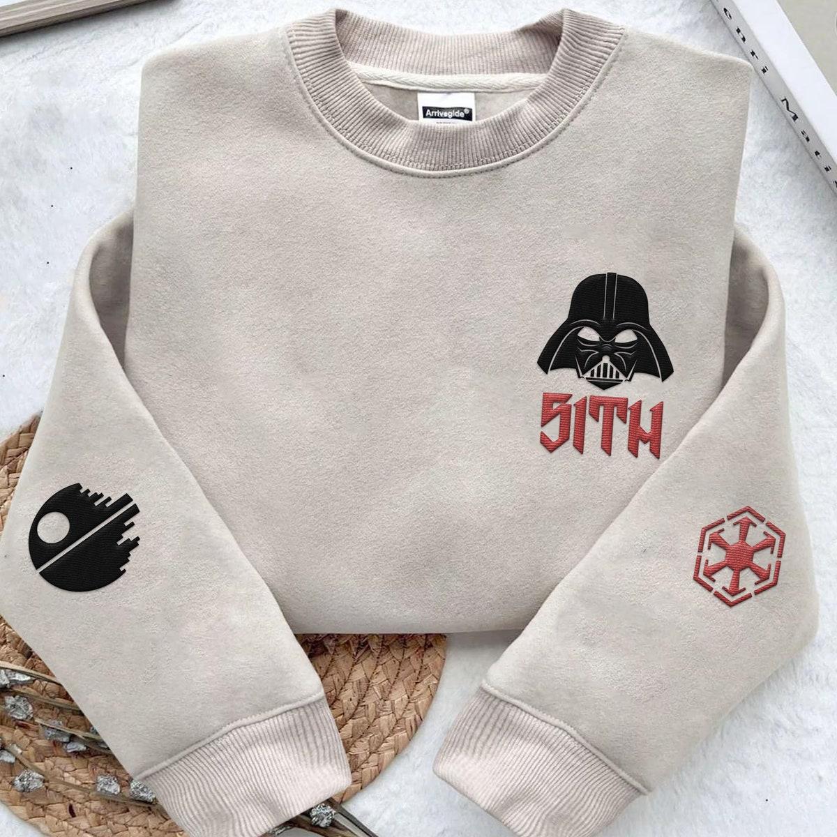 Embroidered Darth Vader Sith Death Star Sweatshirt 1