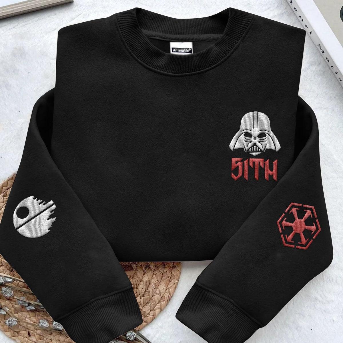 Embroidered Darth Vader Sith Death Star Sweatshirt 2