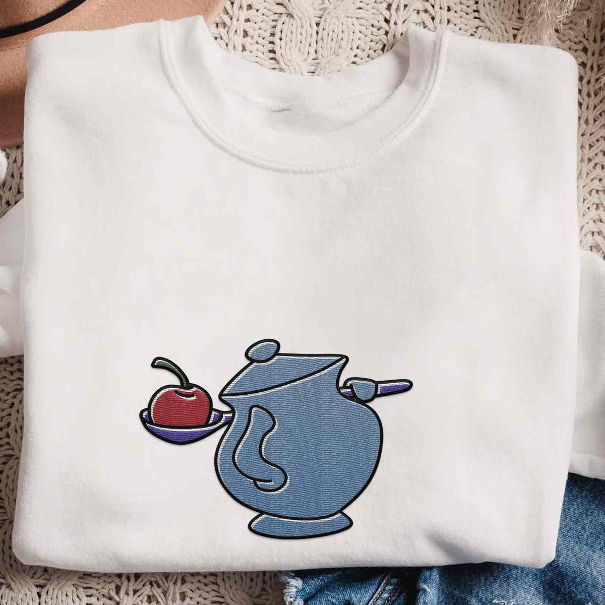 Embroidered Merlin's Sugar Bowl Cherry Sweatshirt 1