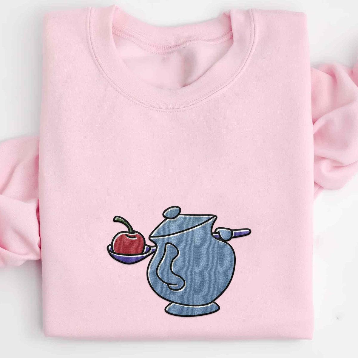 Embroidered Merlin's Sugar Bowl Cherry Sweatshirt 3