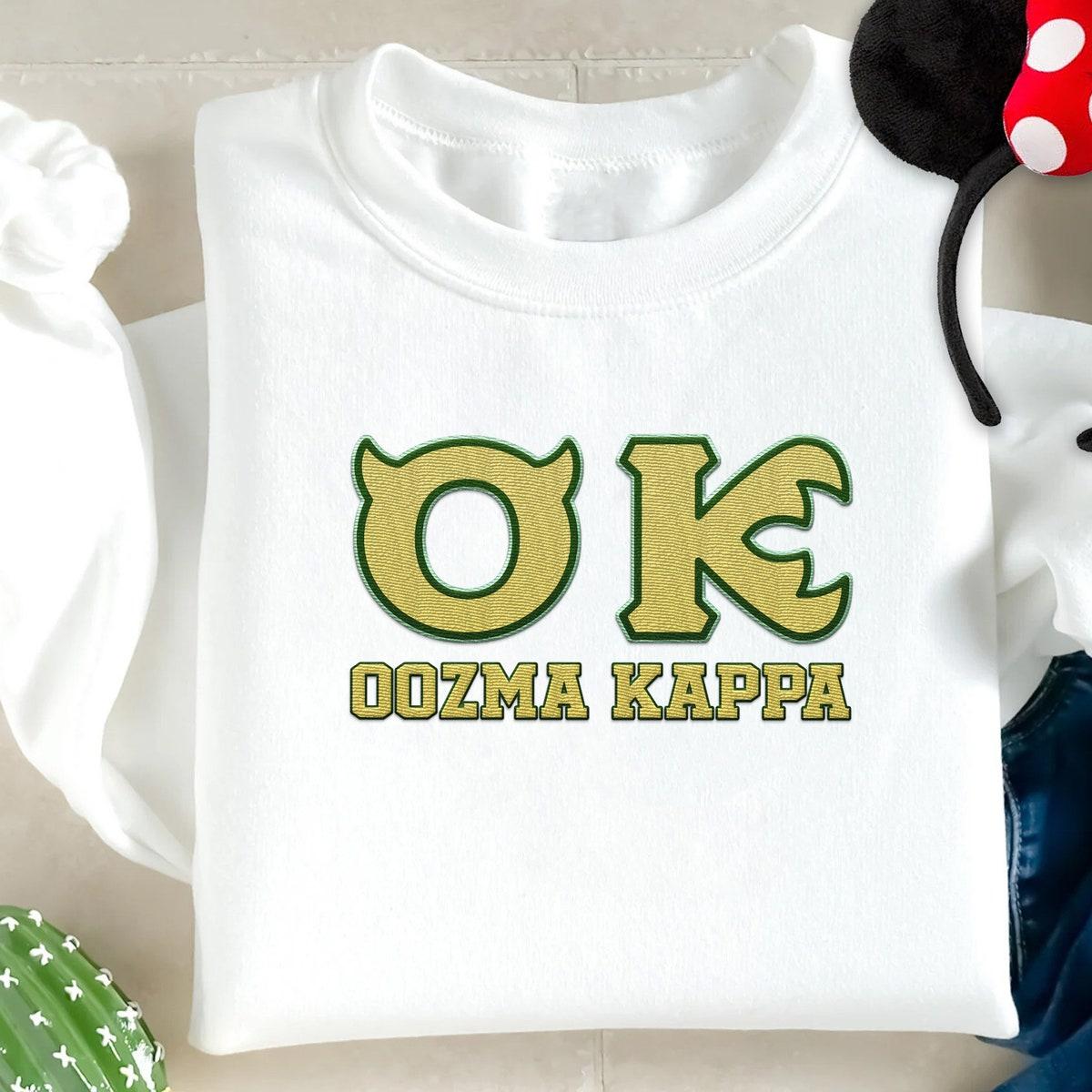 Embroidered Ok Oozma Kappa Member Monster Inc University Embroidery Sweater 2