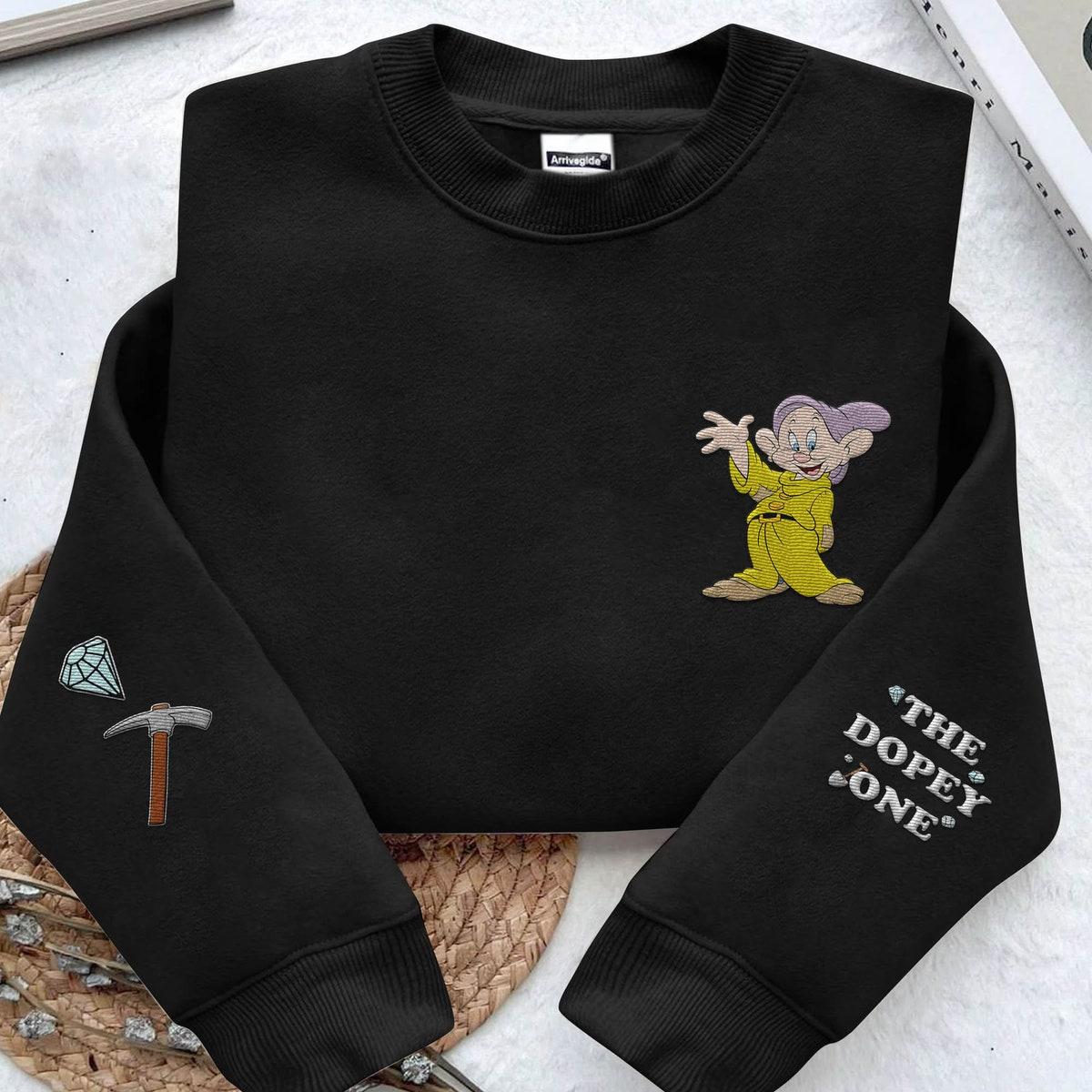 Embroidered The Dopey One Snow White And Seven Dwarfs Sweatshirt 1