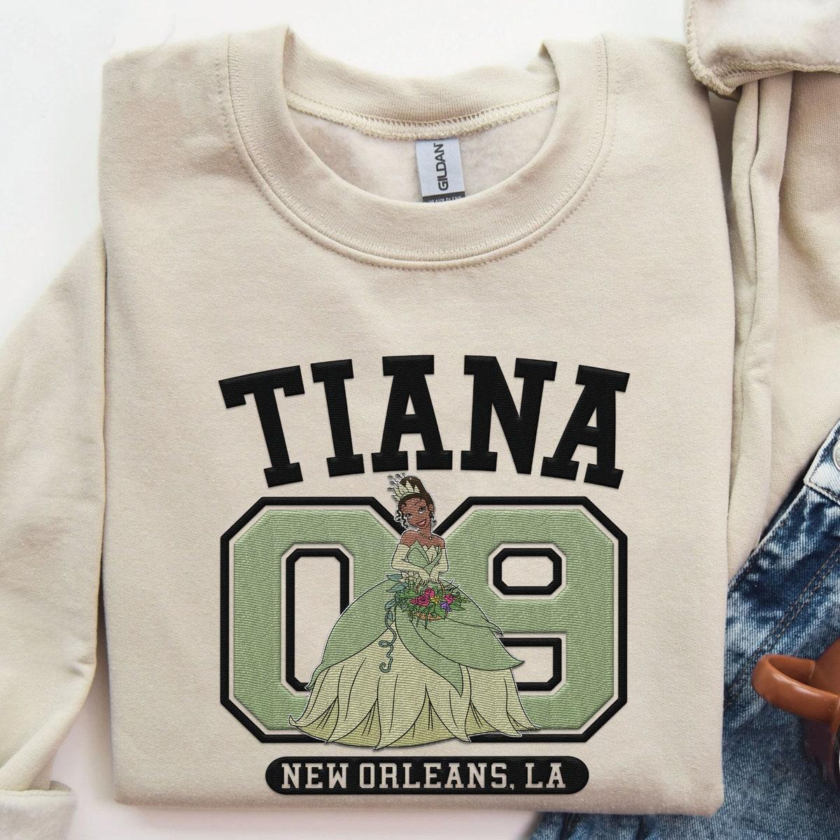 Embroidered Tiana Princess And The Frog Sweatshirt 1