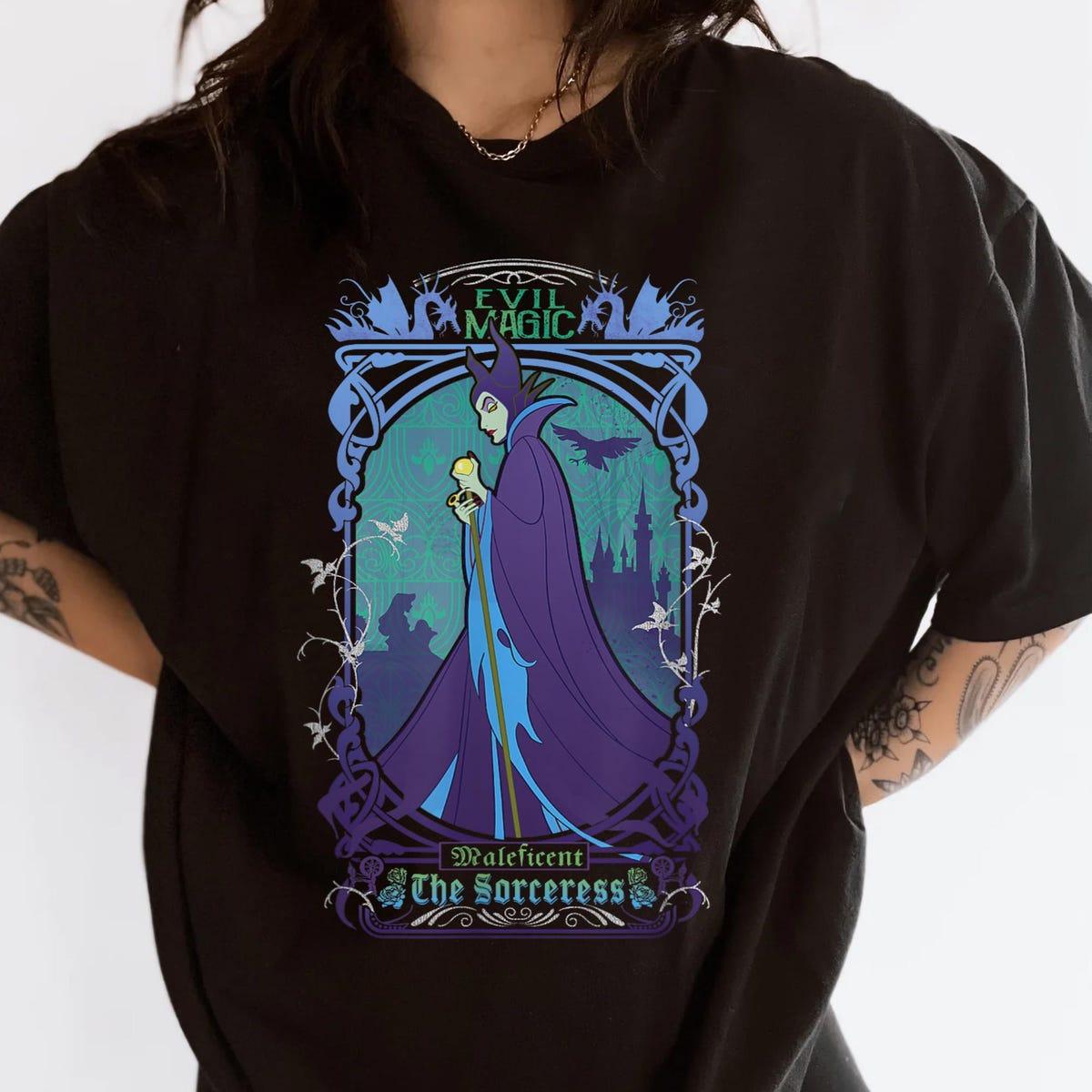 Evil Magic Maleficent The Sorceress Deep Purple Shirt 1