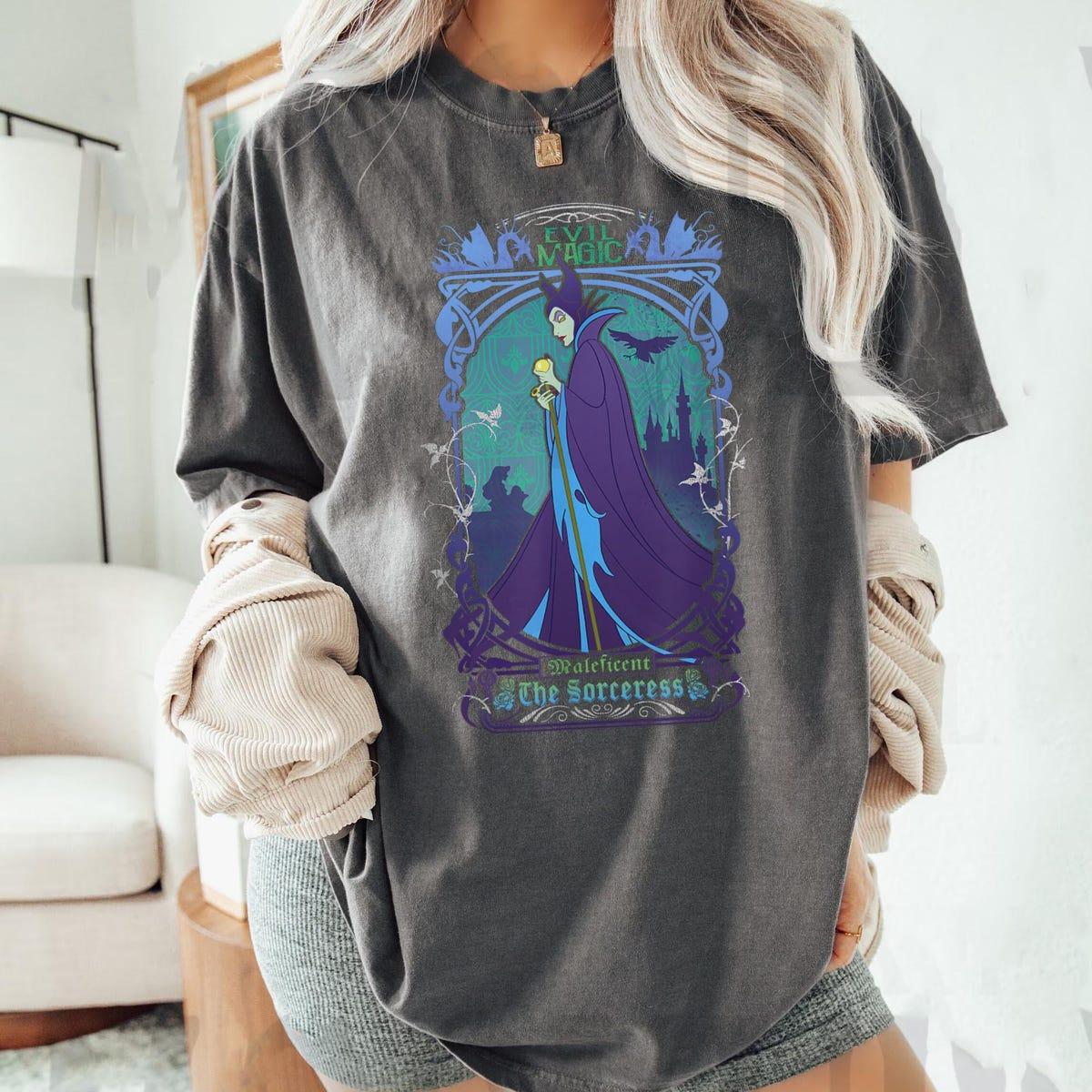 Evil Magic Maleficent The Sorceress Deep Purple Shirt 4