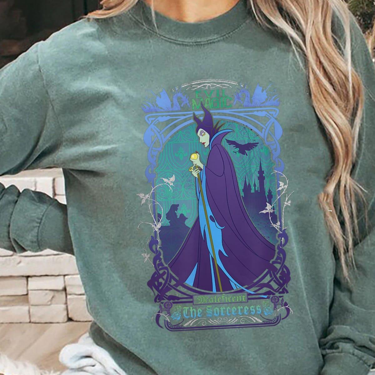 Evil Magic Maleficent The Sorceress Deep Purple Shirt 5