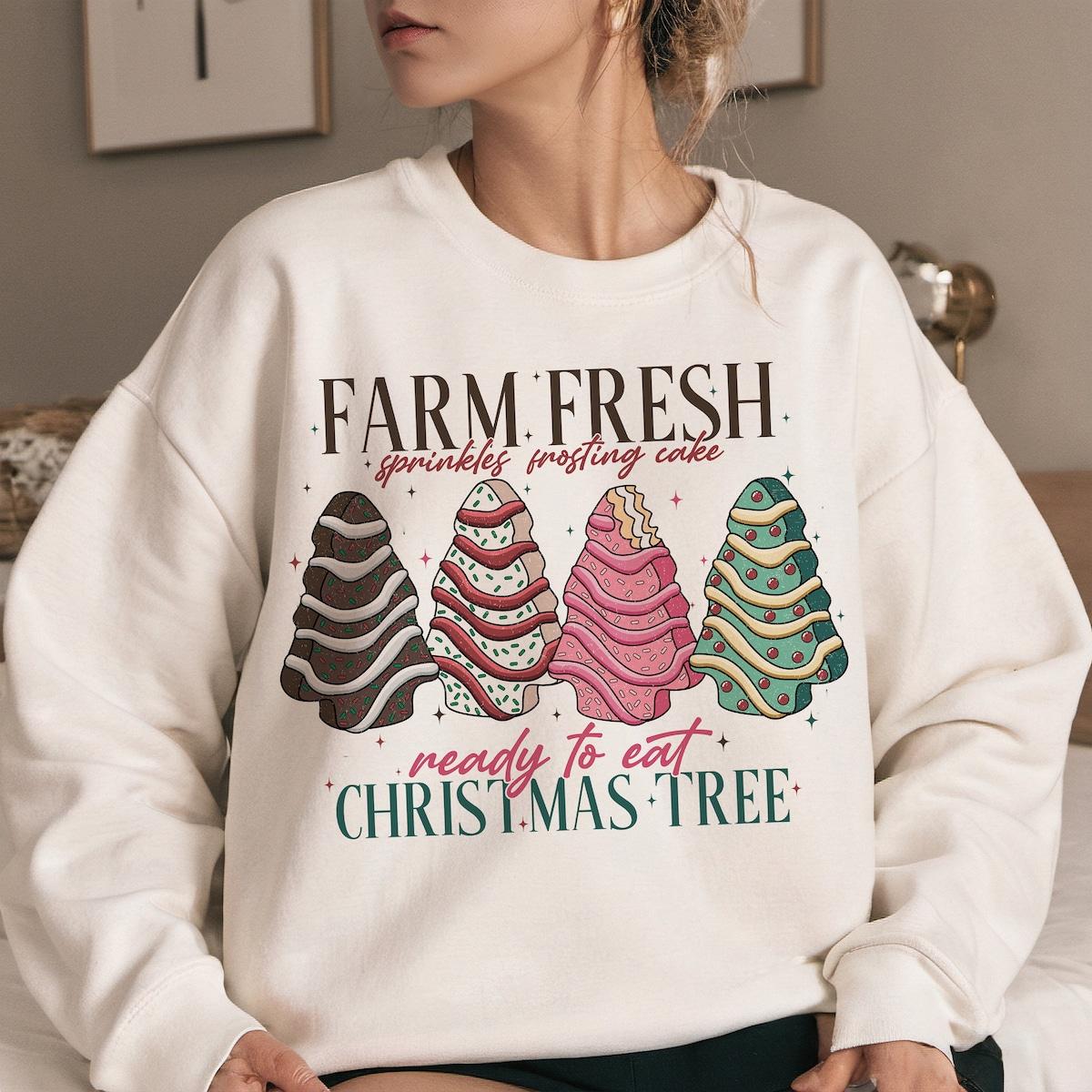 Farm Fresh Christmas Tree Merry Christmas Sweatshirts 2