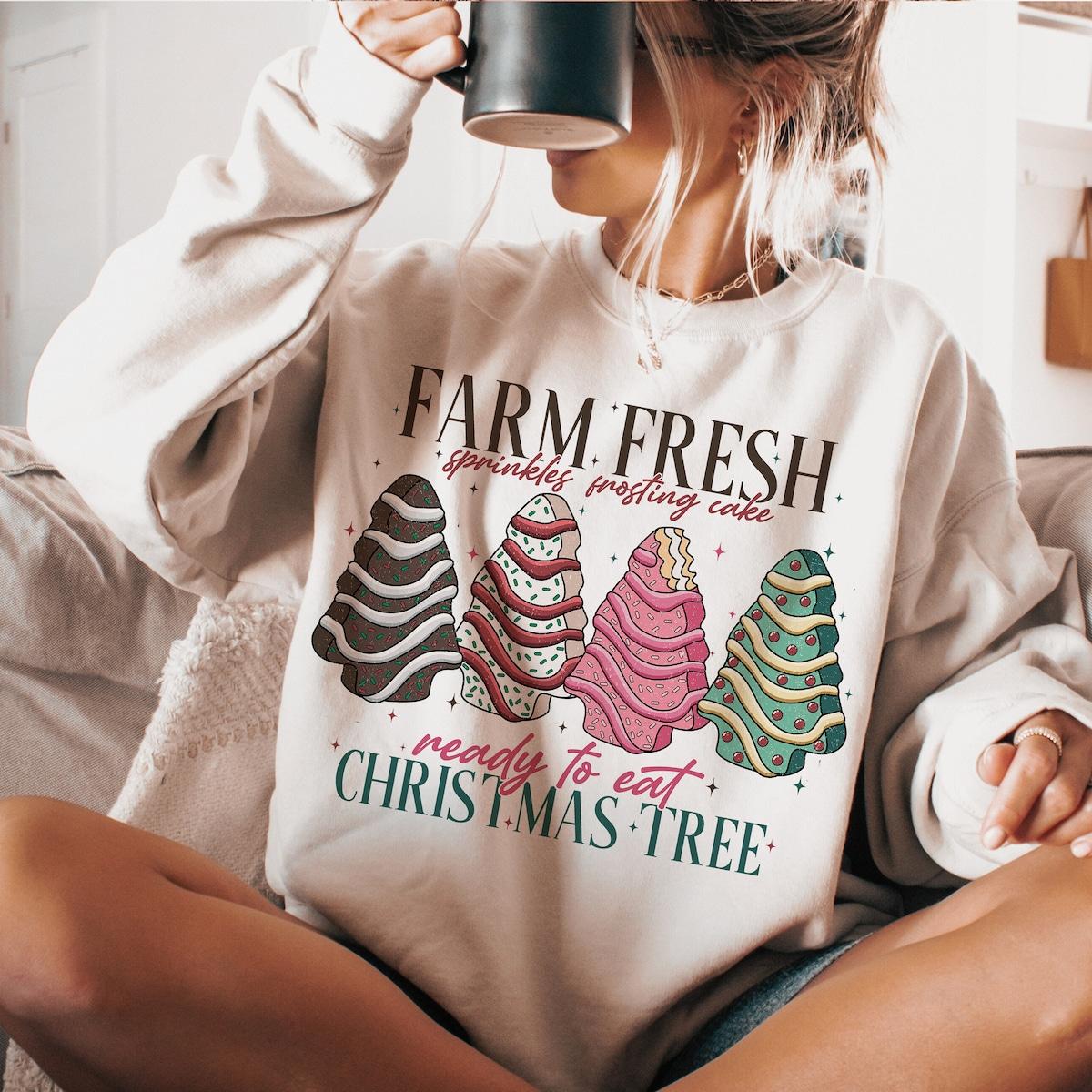 Farm Fresh Christmas Tree Merry Christmas Sweatshirts 3