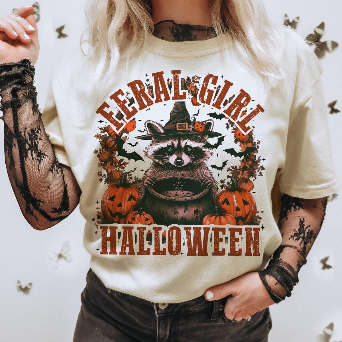 Feral Girl Halloween Shirt 1