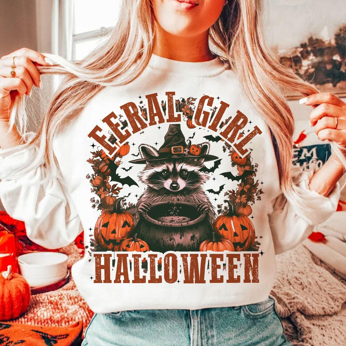 Feral Girl Halloween Shirt 3