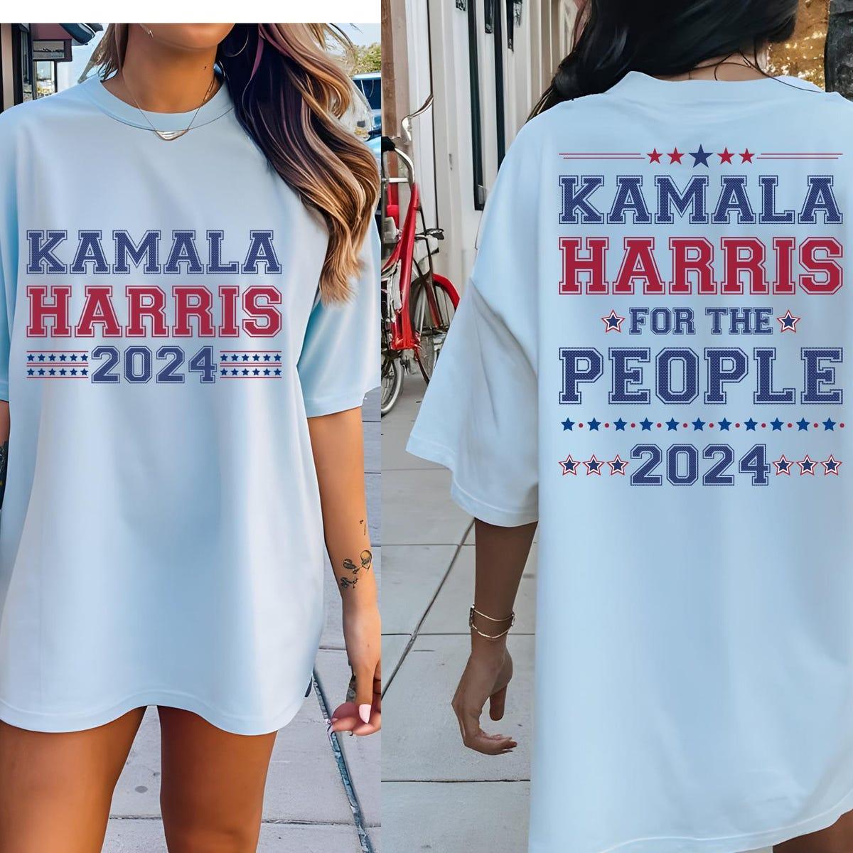 Front And Back Madam President Kamala Harris Shirt 1