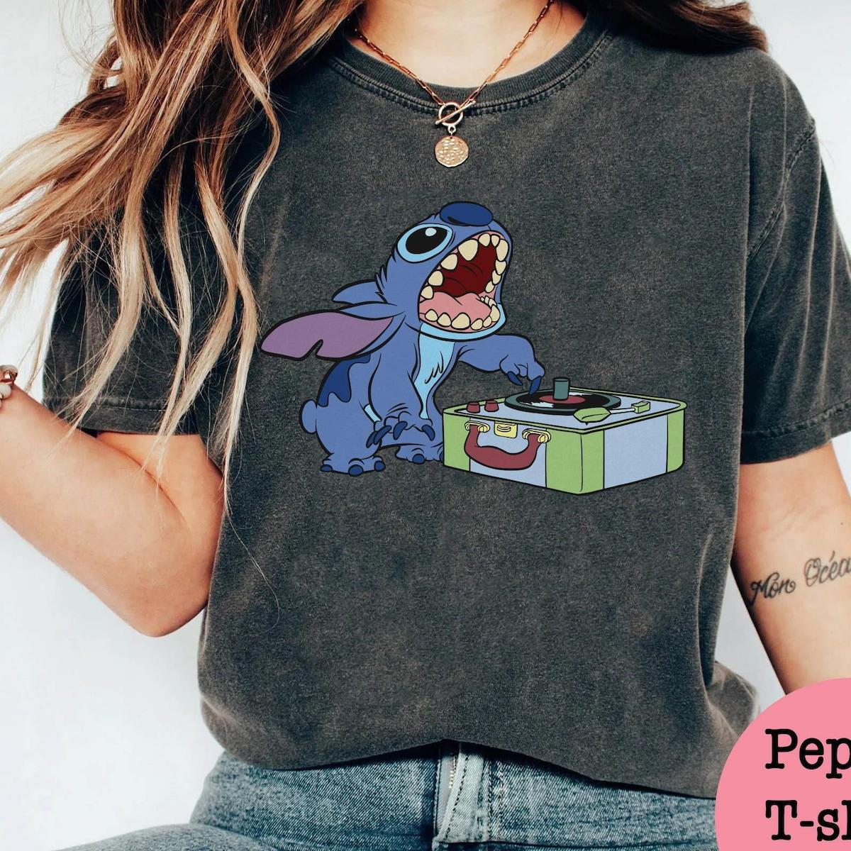 Funny Dj Lilo And Stitch Disney Shirt 1