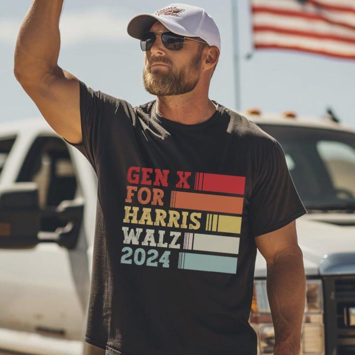 Gen X For Harris Walz Kamala Harris Shirt 3