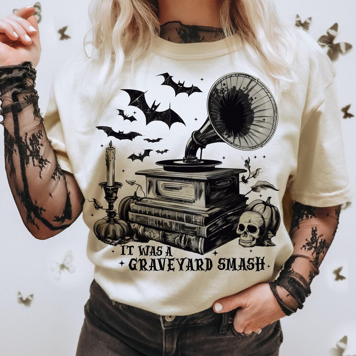 Graveyard Smash Halloween Witch Shirt 1