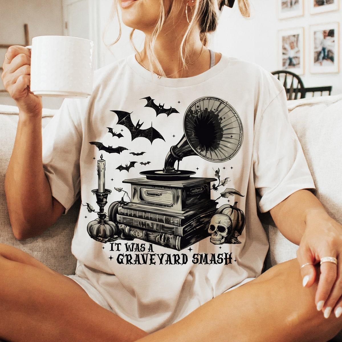 Graveyard Smash Halloween Witch Shirt 2