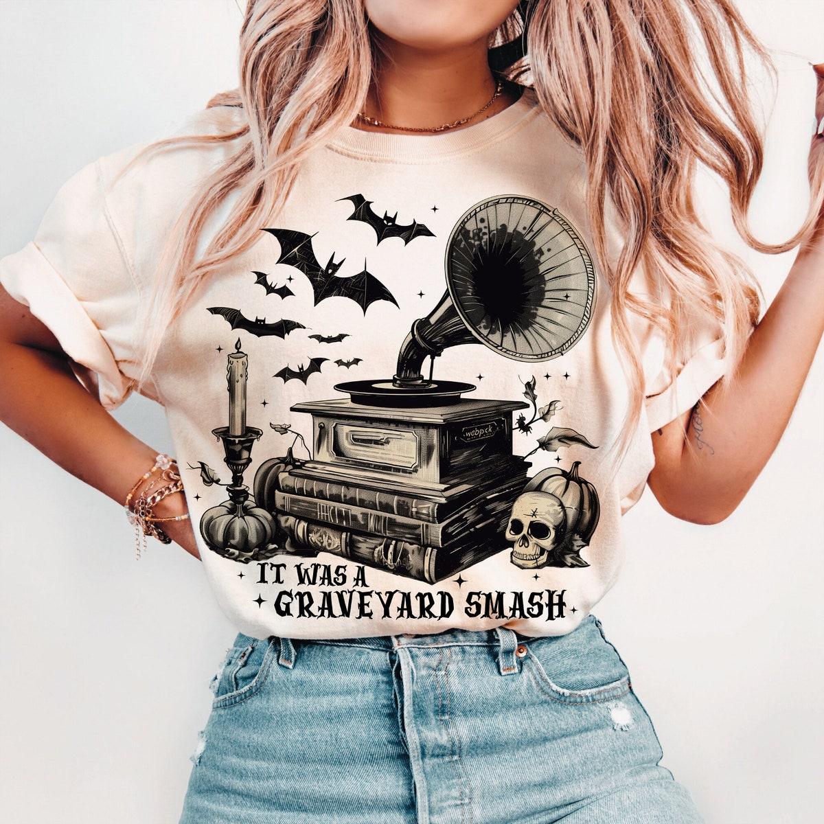 Graveyard Smash Halloween Witch Shirt 4