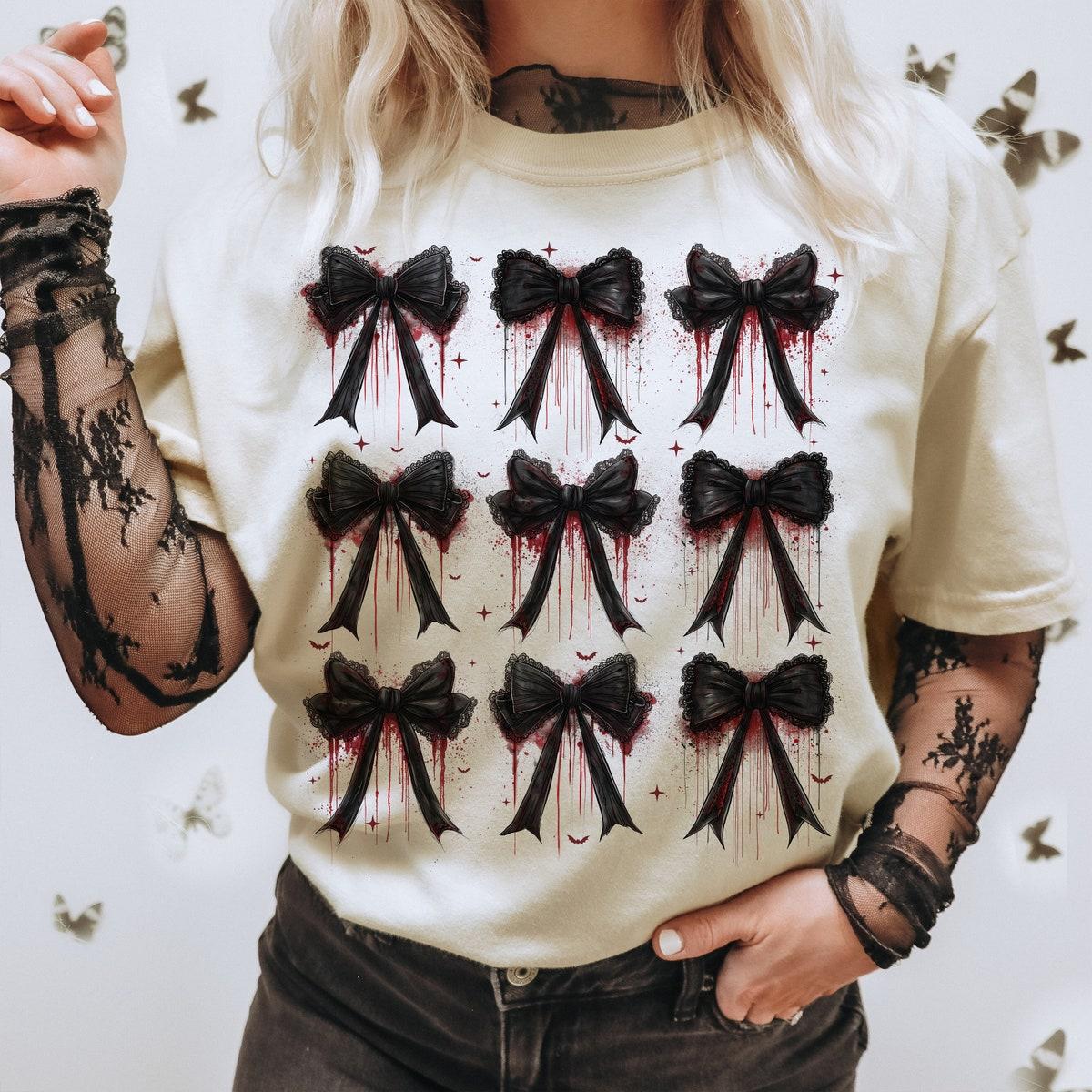 Halloween Gothic Coquette Bow Halloween Shirt 1