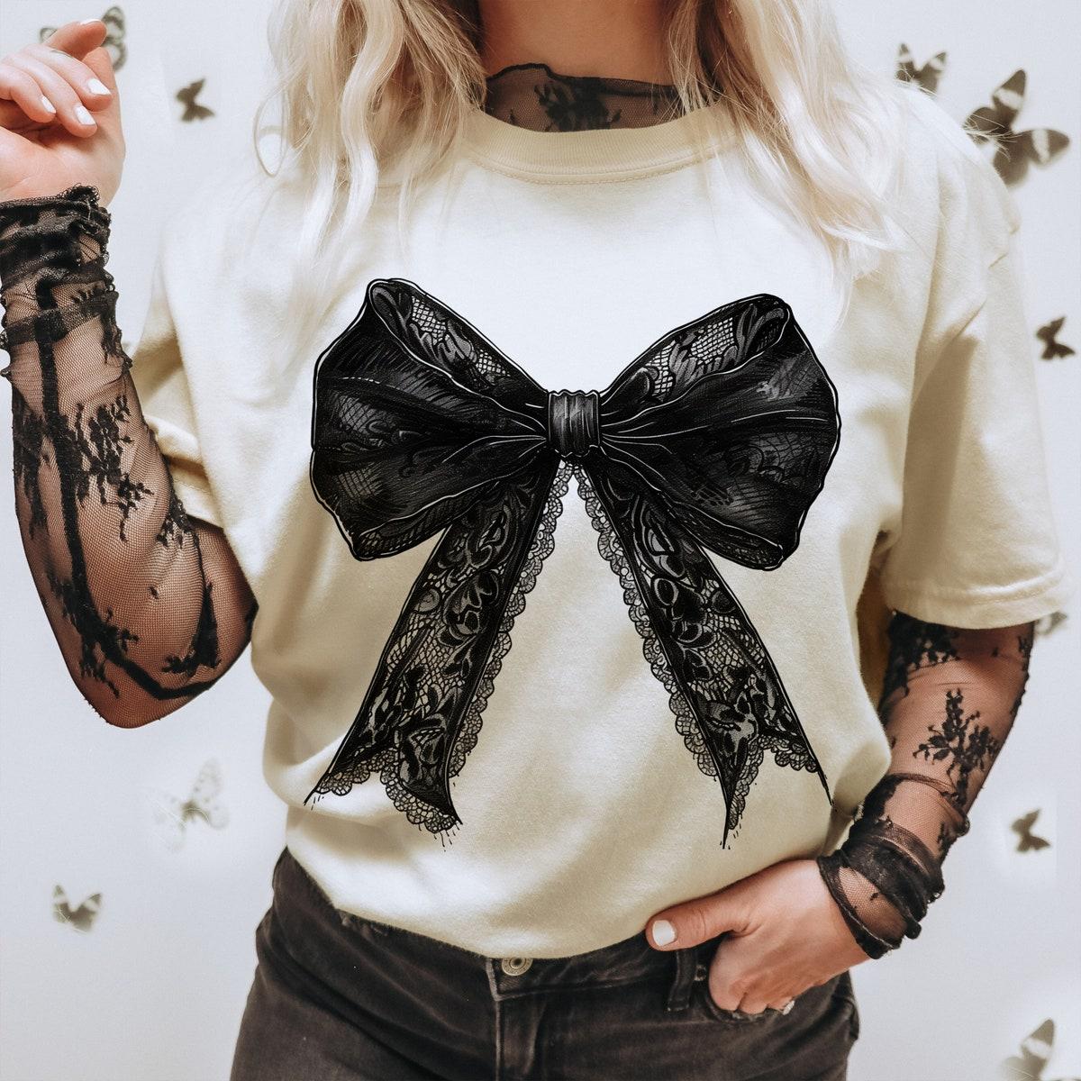 Halloween Gothic Coquette Bow Shirt 1