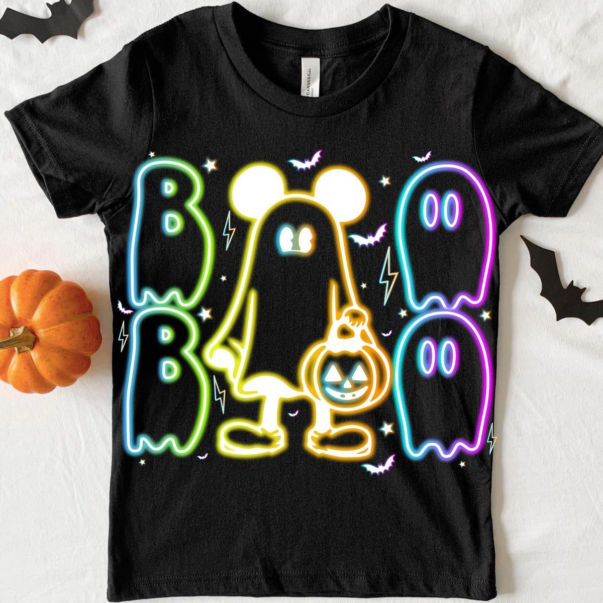 Halloween Neon Pumpkin Spooky Season Shirt 3