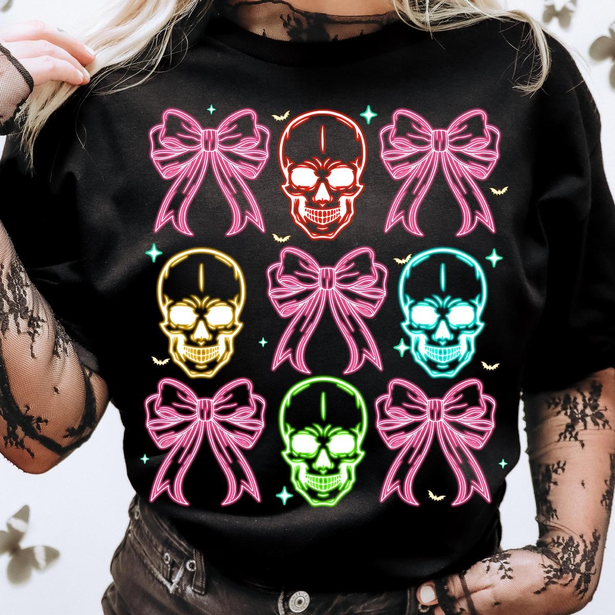 Halloween Skull Neon Shirt 3