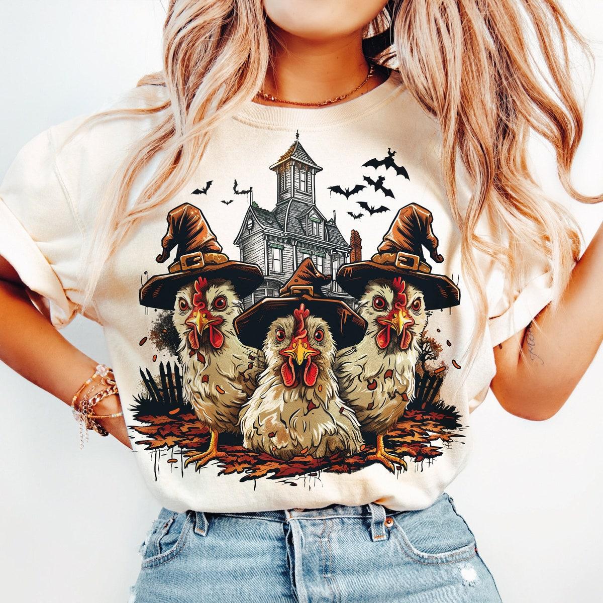 Halloween Spooky Chickens Autumn Shirt 1