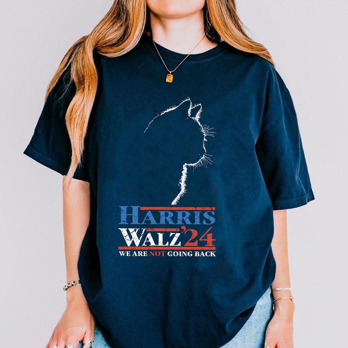 Harris Walz Cat Ladies For Harris Waltz 2024 For President Shirt 1