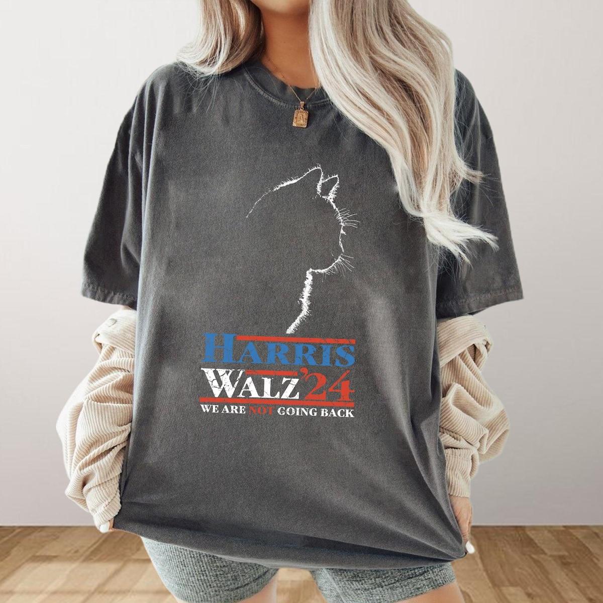 Harris Walz Cat Ladies For Harris Waltz 2024 For President Shirt 2