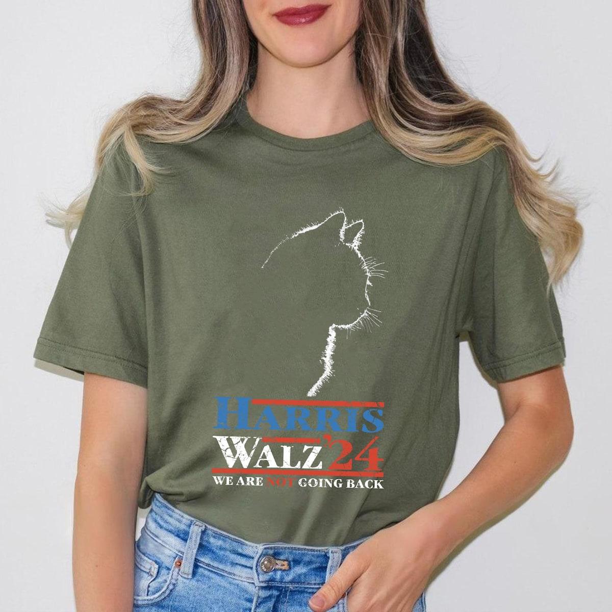 Harris Walz Cat Ladies For Harris Waltz 2024 For President Shirt 3