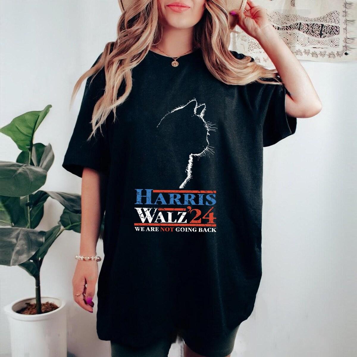 Harris Walz Cat Ladies For Harris Waltz 2024 For President Shirt 4