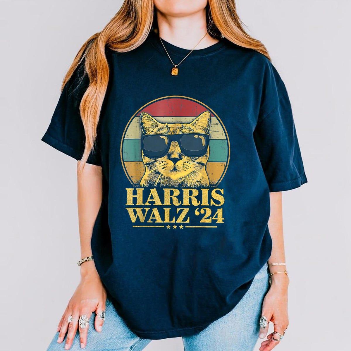 Harris Walz Election Cat Lady Kamala Harris Tim Waltz Shirt 5