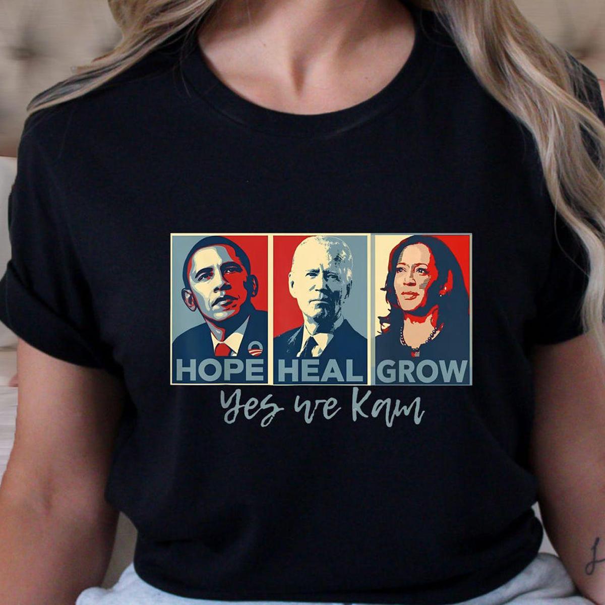 Hope Hate Heal Grow Presiden Kamala Harris 2024 Shirt 1