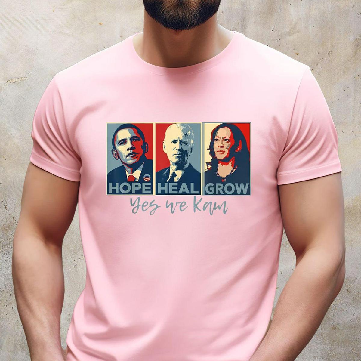 Hope Hate Heal Grow Presiden Kamala Harris 2024 Shirt 2