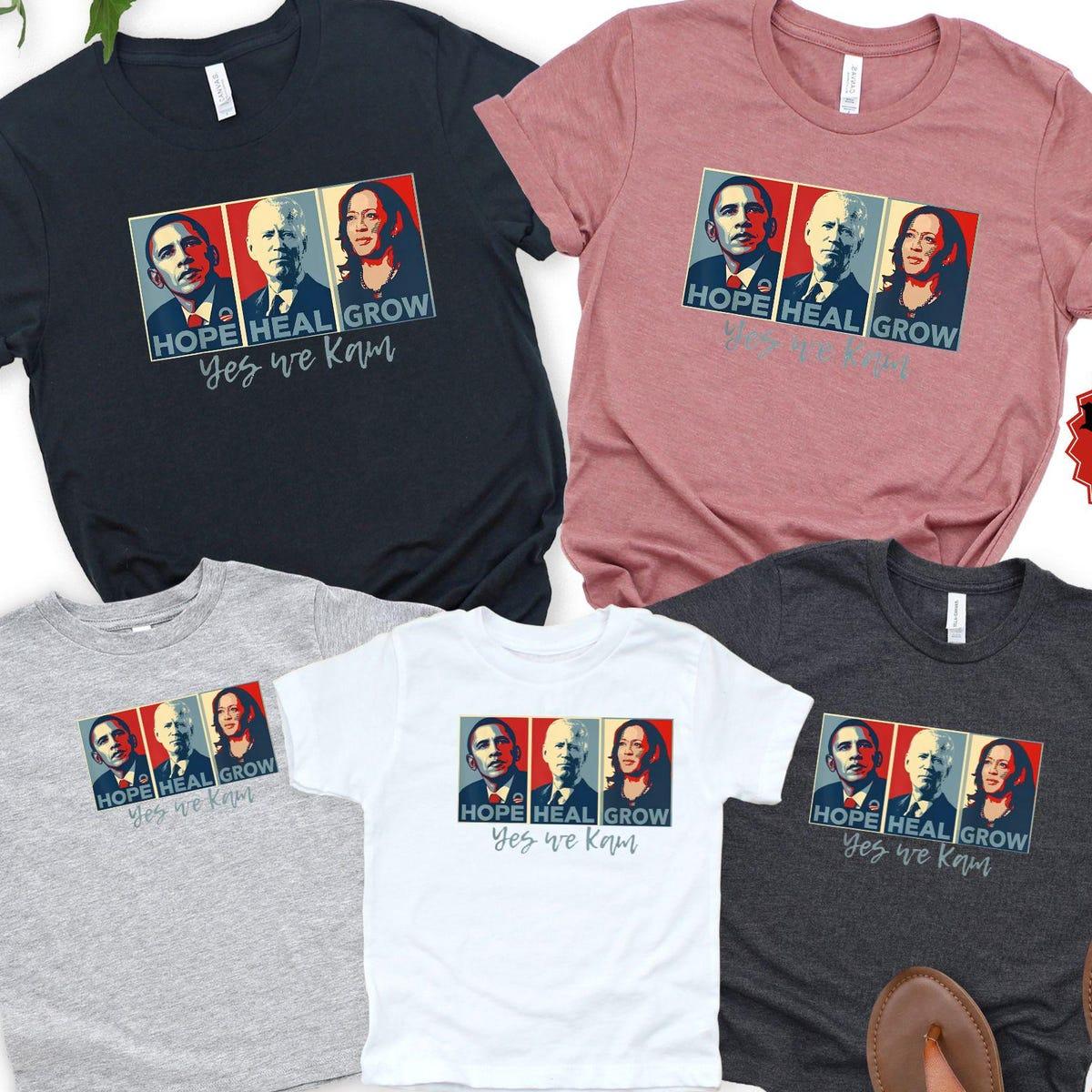 Hope Hate Heal Grow Presiden Kamala Harris 2024 Shirt 5