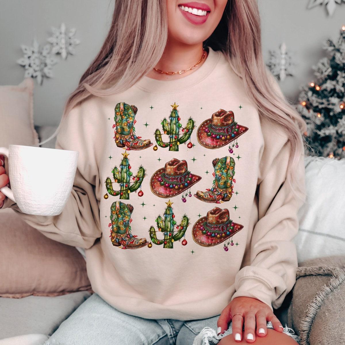 Howdy Chrsitmas Christmas Season Sweatshirts 1