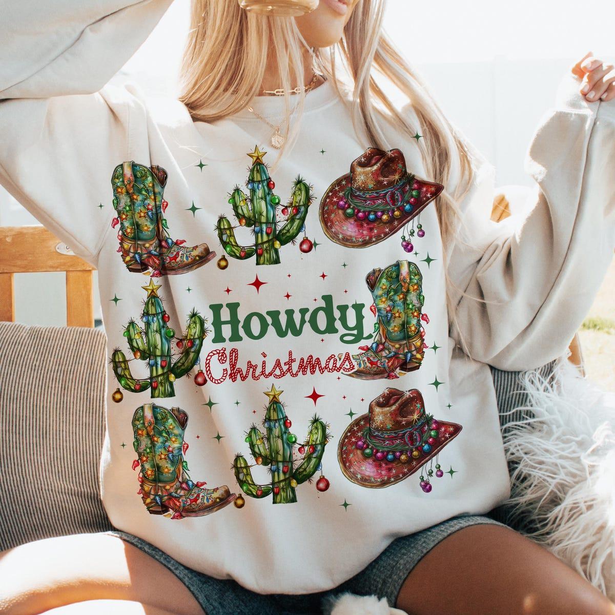 Howdy Chrsitmas Sweatshirts 3