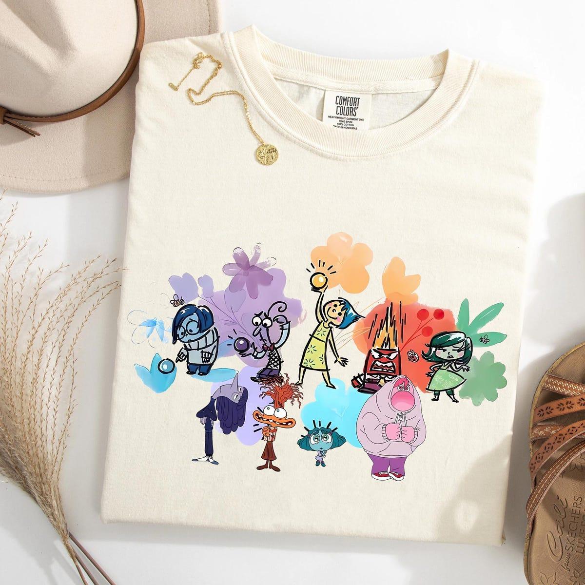 Inside Out Characters Joy Anger Fear Anxiety Ennui Envy Shirt 1