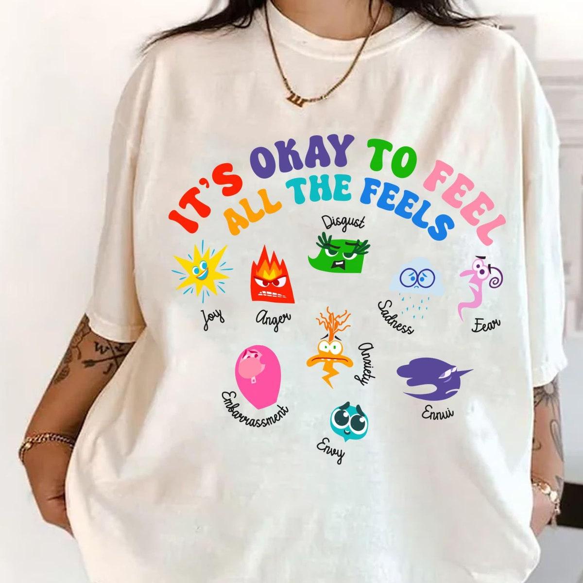 Inside Out It's Okay To Feel All The Feels Shirt 1