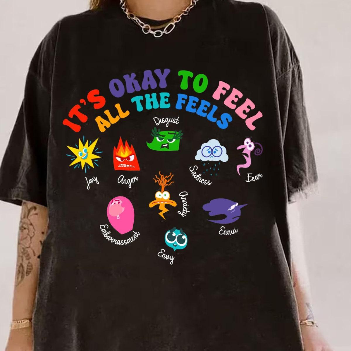 Inside Out It's Okay To Feel All The Feels Shirt 2