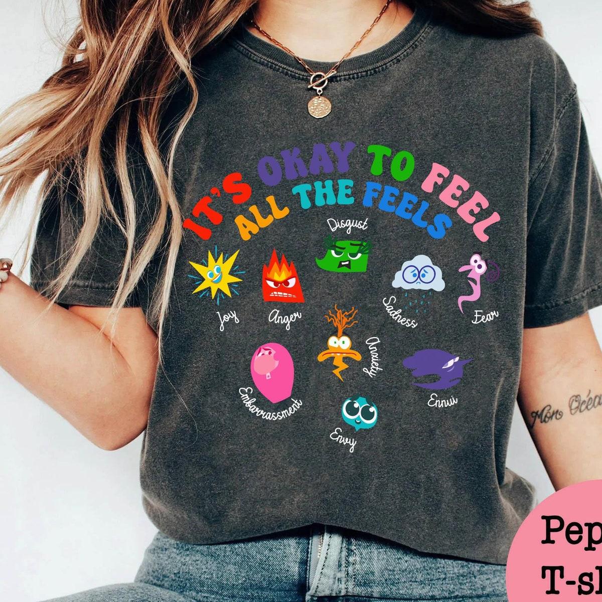 Inside Out It's Okay To Feel All The Feels Shirt 4