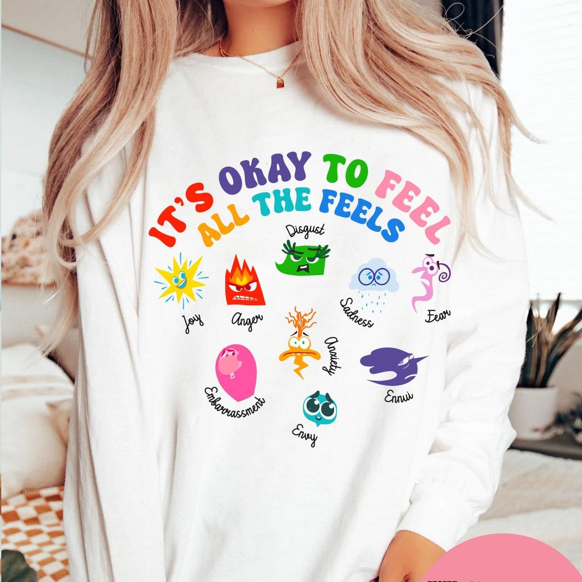 Inside Out It's Okay To Feel All The Feels Shirt 5