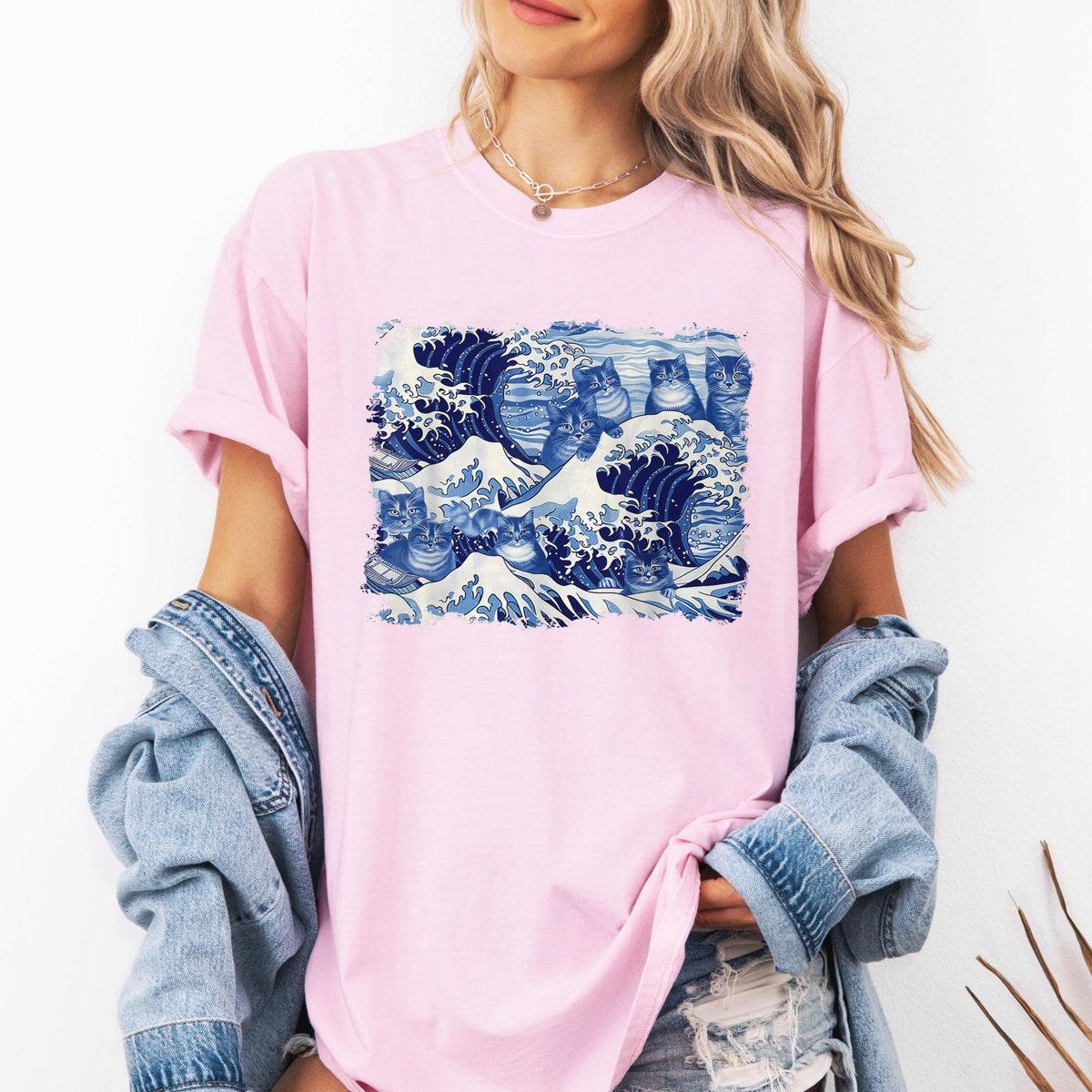 Japanese Artistic Cat Lover Shirt 2