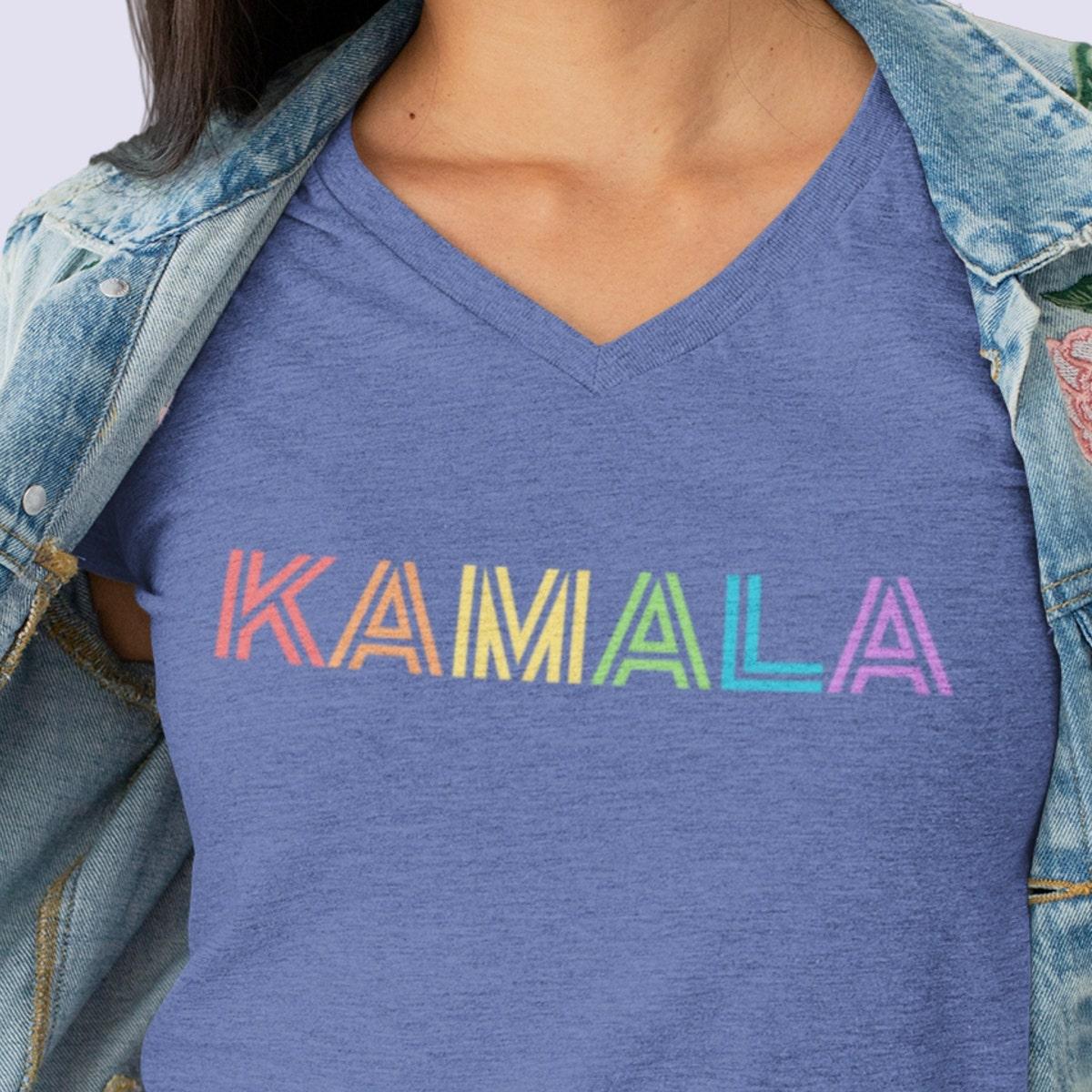 Kamala For Pres V neck Kamala Harris Shirt 1