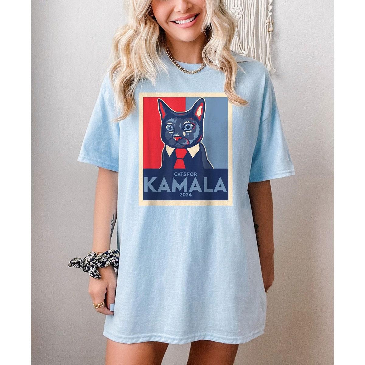 Kamala Harris Childless Cat Lady Shirt 1