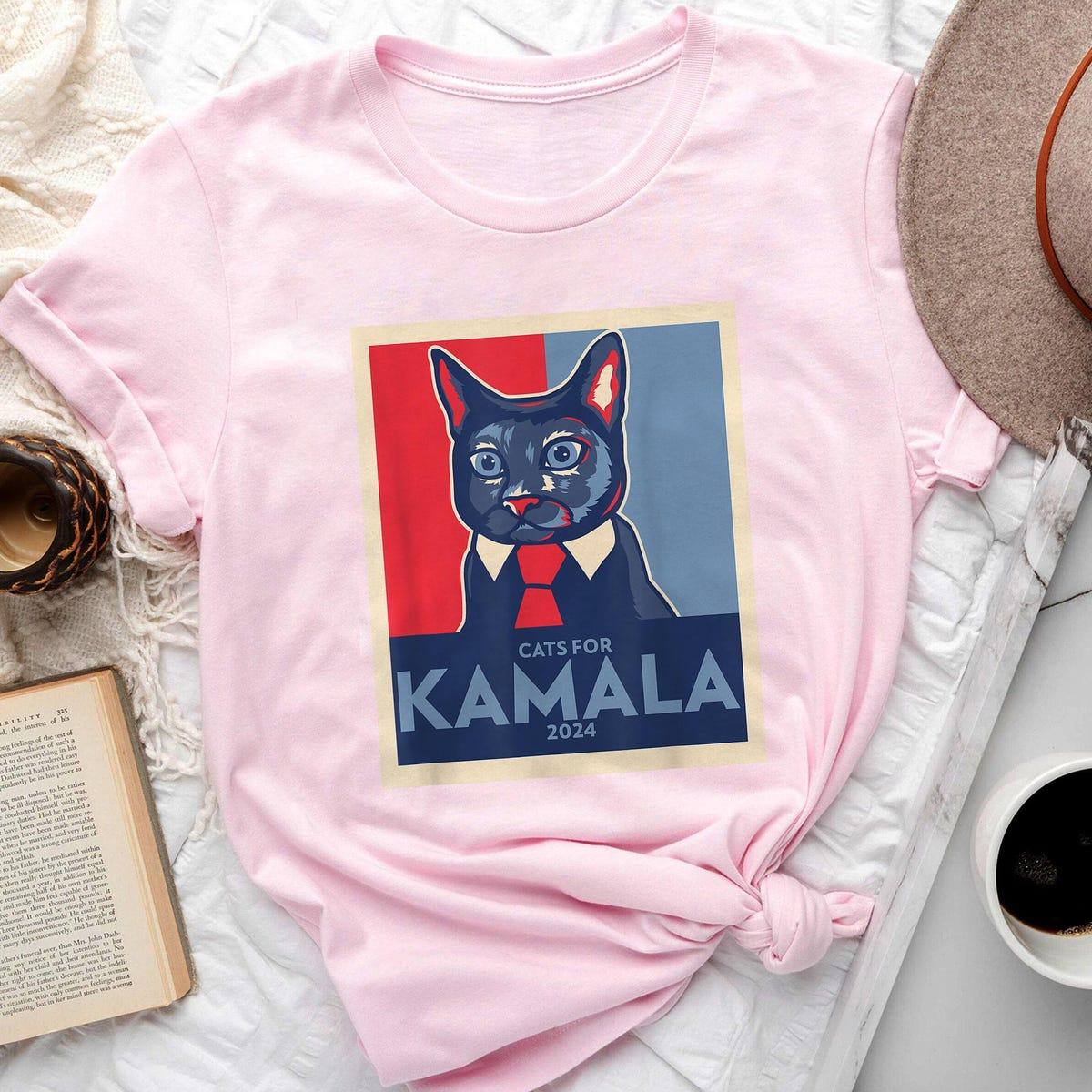 Kamala Harris Childless Cat Lady Shirt 3