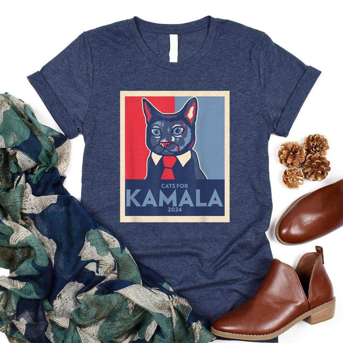 Kamala Harris Childless Cat Lady Shirt 4