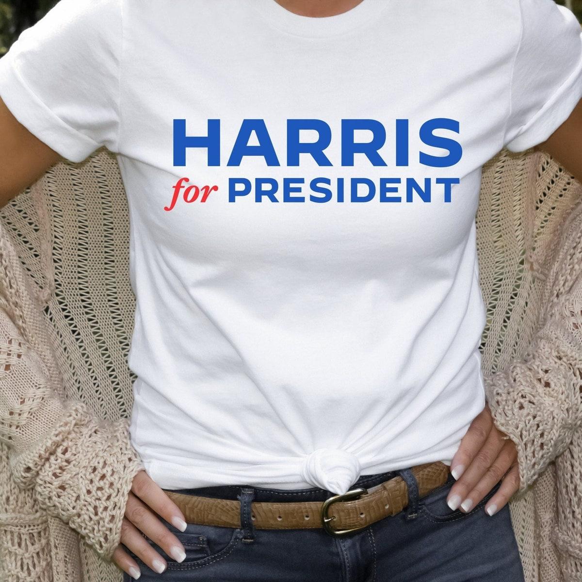 Kamala Harris For President 2024 Official Campaign Logo Women's Relaxed Shirt 1